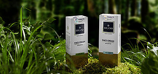Improve your carbon footprint with TRUSTCONCPT® sustainable security labels Two packaging with sustainable security labels