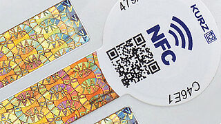 NFC labels with security holograms
